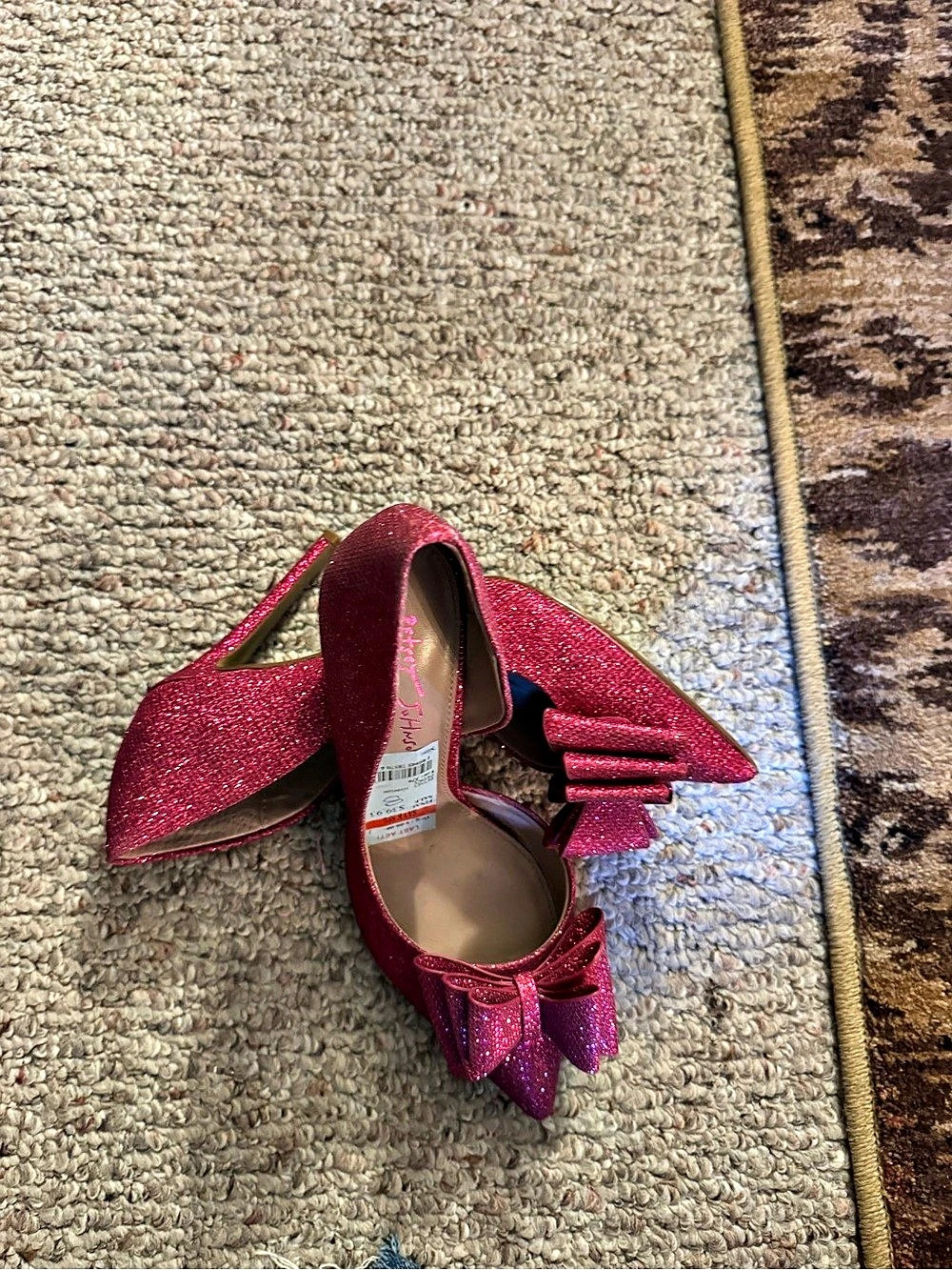 Dillard's LUST A601 Bow Pointed Toe Heels Pink US 9.5